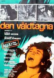 Den våldtagna 1967 poster Nadine Nortier Robert Bresson