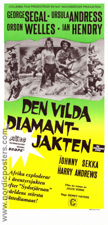Den vilda diamantjakten 1969 poster Ursula Andress George Segal Orson Welles Sidney Hayers Hitta mer: Africa