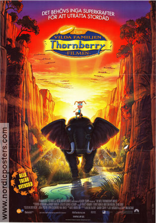 Den vilda familjen Thornberry 2002 poster Tim Curry Cathy Malkasian Animerat