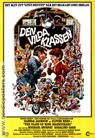 Den vilda klassen 1978 poster Glenda Jackson Oliver Reed Michael Murphy Silvio Narizzano Affischkonstnär: Jack Davis Skola