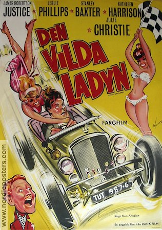 Den vilda ladyn 1963 poster Julie Christie Damer Bilar och racing