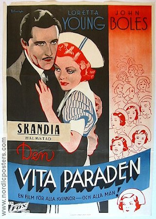 Den vita paraden 1935 poster Loretta Young John Boles Medicin och sjukhus