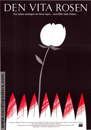 Den vita rosen 1982 poster Lena Stolze Martin Benrath Wulf Kessler Michael Verhoeven Konstaffischer Hitta mer: Nazi