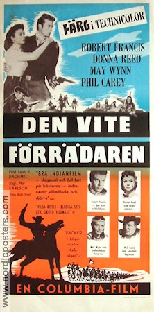 Den vite förrädaren 1955 poster Robert Francis Donna Reed