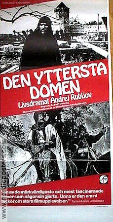 Den yttersta domen 1966 poster Anatoliy Solonitsyn Andrei Tarkovsky Ryssland Religion