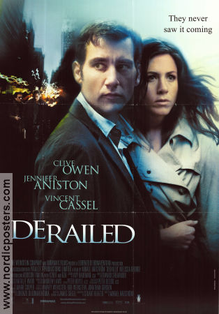 Derailed 2005 poster Clive Owen Jennifer Aniston Vincent Cassel Mikael Håfström