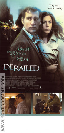 Derailed 2005 poster Clive Owen Jennifer Aniston Vincent Cassel Mikael Håfström