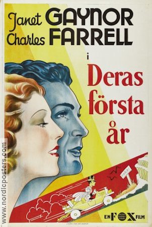 Deras första år 1932 poster Janet Gaynor Charles Farrell