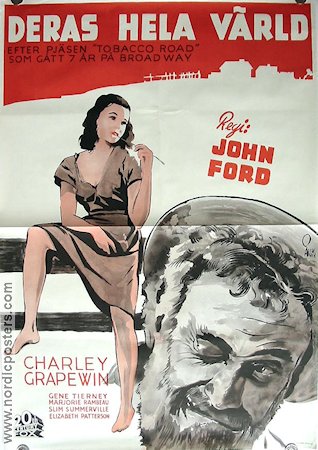 Deras hela värld 1942 poster Charley Grapewin Gene Tierney John Ford