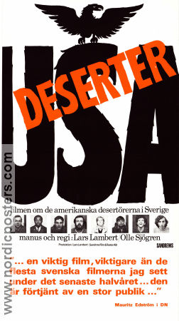 Deserter USA 1969 poster Bill Jones John Armfield Lars Lambert Dokumentärer Krig