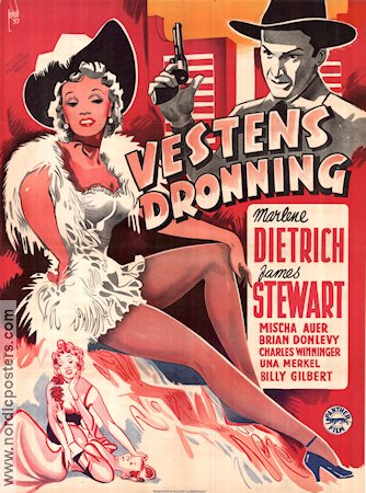 Destry Rides Again 1939 poster Marlene Dietrich James Stewart