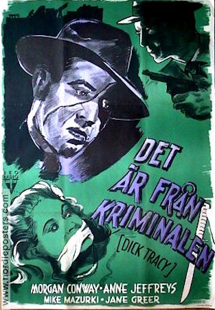 Det är från kriminalen 1946 poster Morgan Conway Anne Jeffreys Från serier