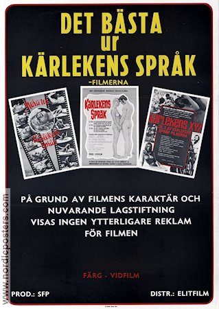 Det bästa ur kärlekens språk 1973 poster Inge och Sten Inge Hegeler