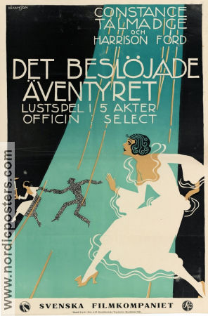 Det beslöjade äventyret 1919 poster Harrison Ford Constance Talmadge Walter Edwards