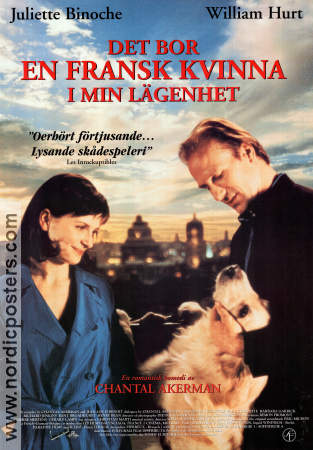 Det bor en fransk kvinna 1996 poster Juliette Binoche William Hurt Chantal Akerman Hundar Romantik