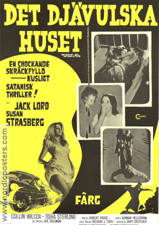 Det djävulska huset 1968 poster Jack Lord Susan Strasberg Gunnar Hellström