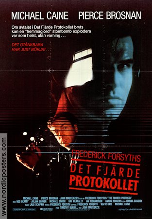 Det fjärde protokollet 1987 poster Michael Caine Pierce Brosnan Ned Beatty John Mackenzie