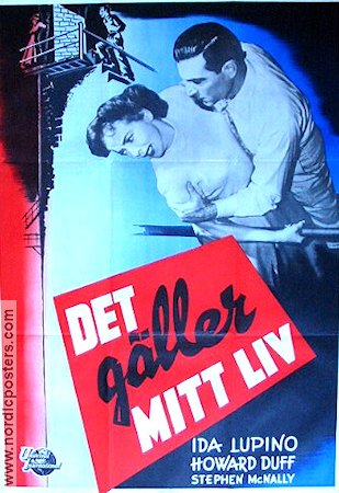 Det gäller mitt liv 1950 poster Ida Lupino