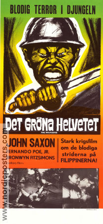 Det gröna helvetet 1965 poster John Saxon Fernando Poe Jr Bronwyn FitzSimons Eddie Romero