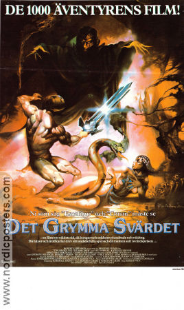 Det grymma svärdet 1982 poster Lee Horsley Richard Lynch Kathleen Belle Albert Pyunm