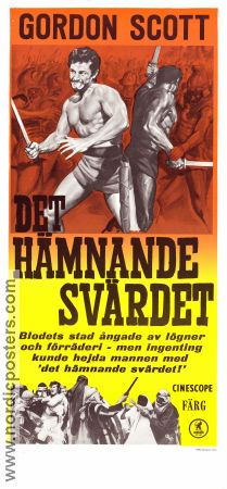 Det hämnande svärdet 1963 poster Gordon Scott Ombretta Colli Gloria Milland Mario Caiano Svärd och sandal