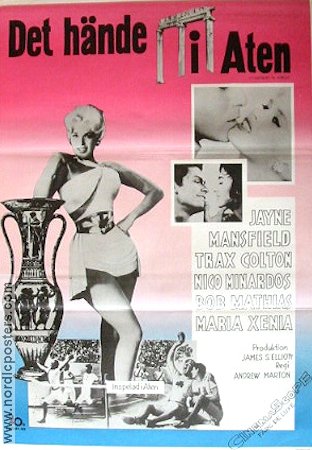 Det hände i Aten 1963 poster Jayne Mansfield Trax Colton Bob Mathias Hitta mer: Greece Olympiader