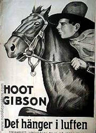 Det hänger i luften 1928 poster Hoot Gibson