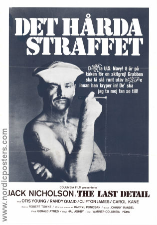 Det hårda straffet 1973 poster Jack Nicholson Randy Quaid Otis Young Hal Ashby Rökning