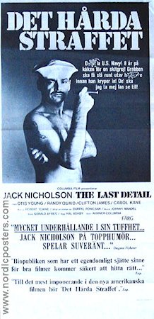 Det hårda straffet 1973 poster Jack Nicholson Randy Quaid Otis Young Hal Ashby Rökning