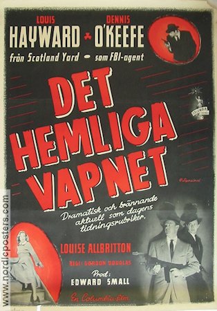 Det hemliga vapnet 1949 poster Louis Hayward Film Noir
