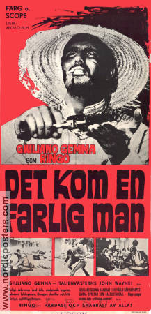 Det kom en farlig man 1965 poster Giuliano Gemma Duccio Tessari Kultfilmer