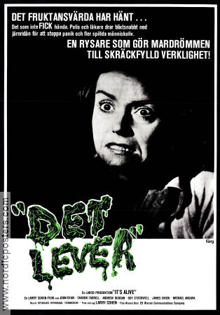 Det lever 1974 poster John P Ryan Sharon Farrell Andrew Duggan Larry Cohen