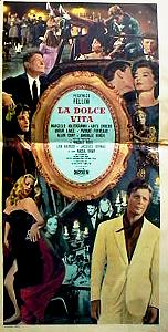 Det ljuva livet 1960 poster Anita Ekberg Marcello Mastroianni Anouk Aimée Federico Fellini