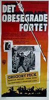 Det obesegrade fortet 1952 poster Gregory Peck