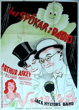 Det spökar i radio 1939 poster Arthur Askey Jack Hylton Orchestra