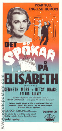 Det spökar på Elisabeth 1958 poster Kenneth More Betsy Drake Harry Green Henry Cornelius