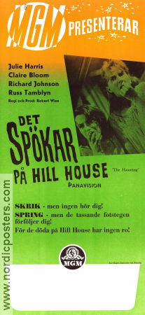 Det spökar på Hill House 1963 poster Julie Harris Claire Bloom Richard Johnson Robert Wise