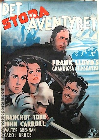 Det stora äventyret 1941 poster Franchot Tone Frank Lloyd