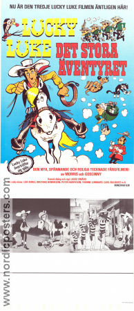 Det stora äventyret 1983 poster Lucky Luke Hanna-Barbera Text: Morris-Goscinny