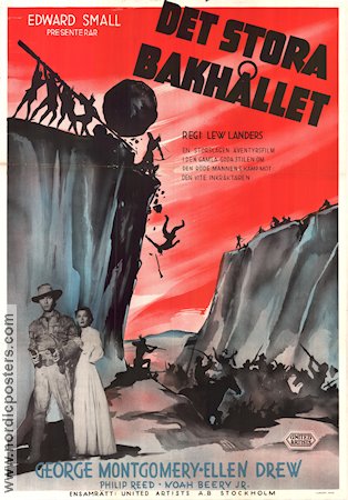 Det stora bakhållet 1950 poster George Montgomery Ellen Drew