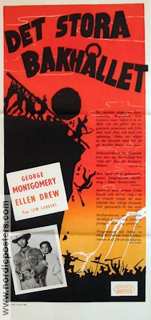 Det stora bakhållet 1950 poster George Montgomery Ellen Drew Berg