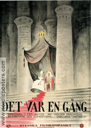 Det var en gång 1922 poster Clara Pontoppidan Svend Methling Carl Dreyer Text: Holger Drachmann Danmark