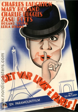 Det var livat i Paris 1935 poster Charles Laughton Mary Boland Leo McCarey