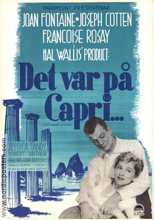 Det var på Capri 1950 poster Joan Fontaine William Dieterle
