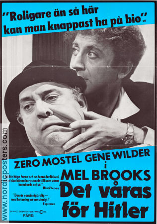 Det våras för Hitler 1967 poster Zero Mostel Gene Wilder Dick Shawn Mel Brooks