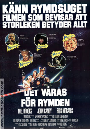 Det våras för rymden 1987 poster John Candy Rick Moranis Mel Brooks