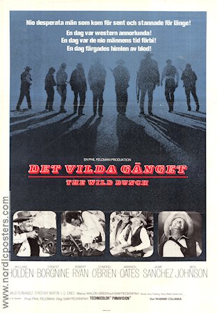 Det vilda gänget 1969 poster William Holden Ernest Borgnine Robert Ryan Sam Peckinpah