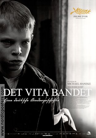 Det vita bandet 2009 poster Michael Haneke Barn