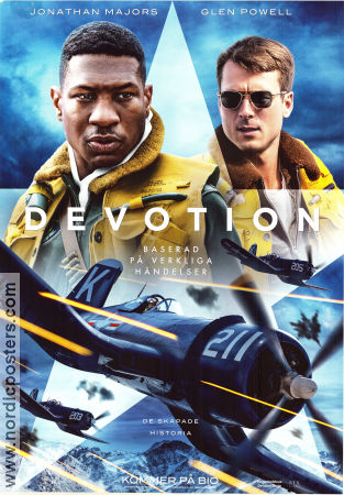 Devotion 2022 poster Jonathan Majors Glen Powell Christina Jackson JD Dillard Flyg