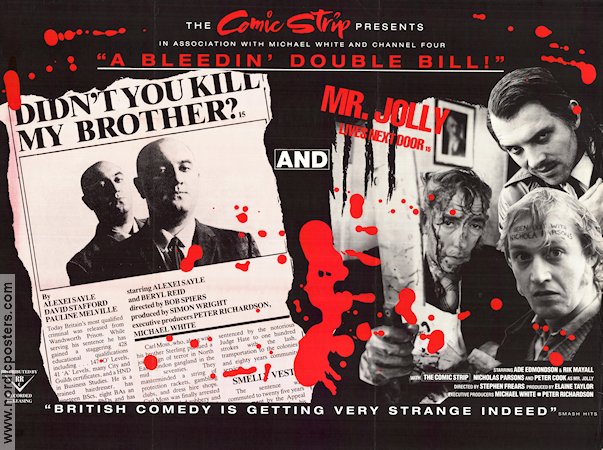 Didn´t You Kill My Brother? 1988 poster Rik Mayall Ade Edmondson Peter Cook Stephen Frears Hitta mer: Comic Strip Från TV